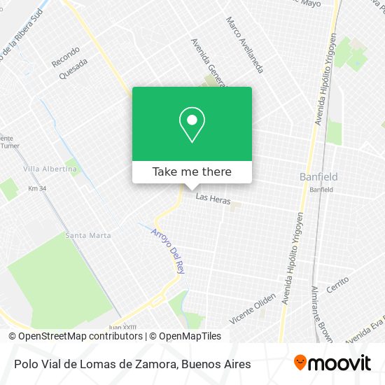 Polo Vial de Lomas de Zamora map