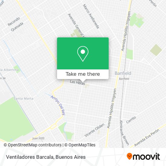 Ventiladores Barcala map