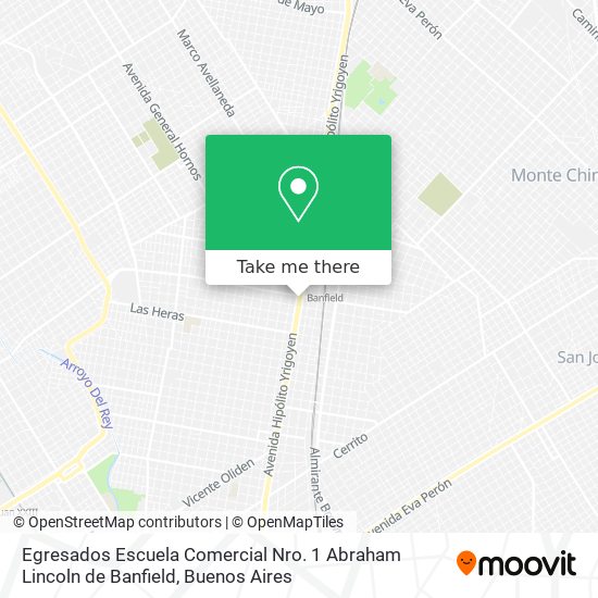 Egresados Escuela Comercial Nro. 1 Abraham Lincoln de Banfield map