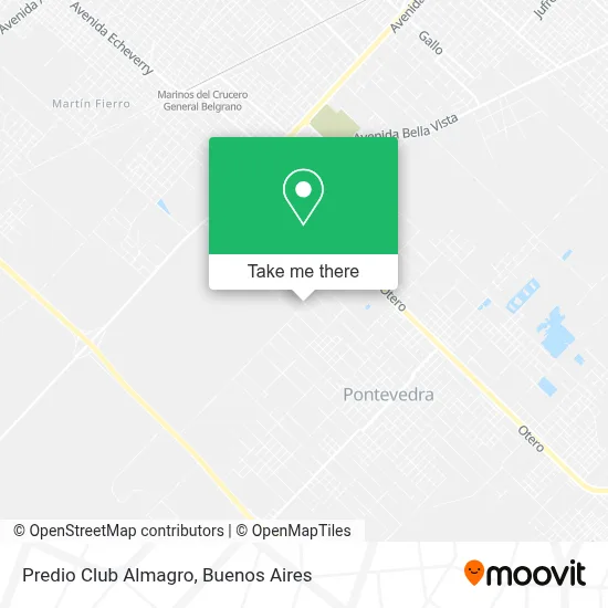Predio Club Almagro map