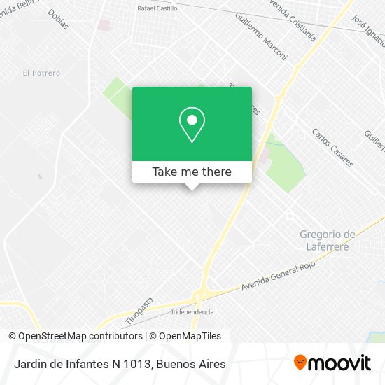 Jardin de Infantes N 1013 map
