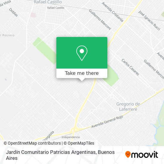 Jardín Comunitario Patricias Argentinas map