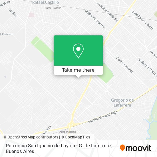 Mapa de Parroquia San Ignacio de Loyola - G. de Laferrere