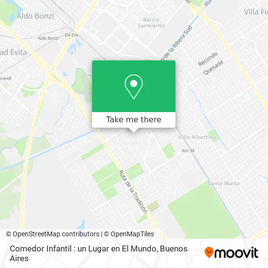 Comedor Infantil : un Lugar en El Mundo map