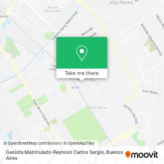 Mapa de Gasista Matriculado-Reynoso Carlos Sergio