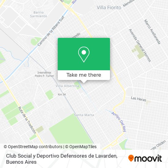 Club Social y Deportivo Defensores de Lavarden map