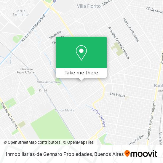 Inmobiliarias-de Gennaro Propiedades map