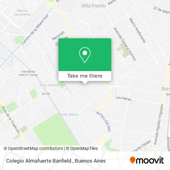 Colegio Almafuerte Banfield. map