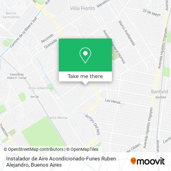 Instalador de Aire Acondicionado-Funes Ruben Alejandro map