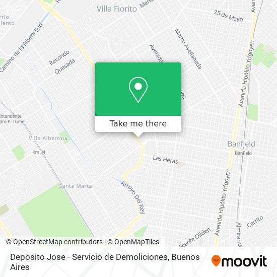 Deposito Jose - Servicio de Demoliciones map
