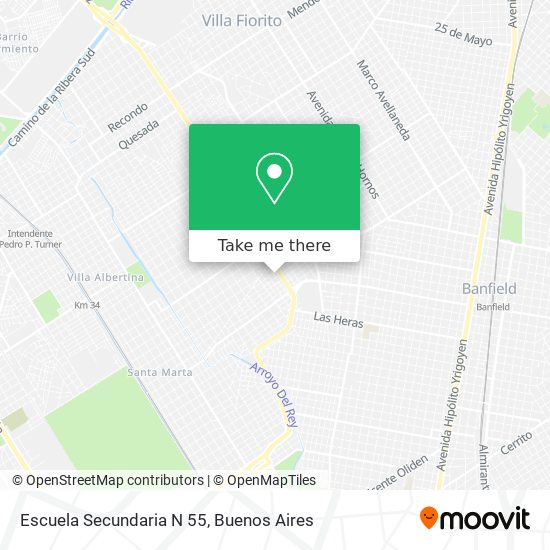 Escuela Secundaria N 55 map