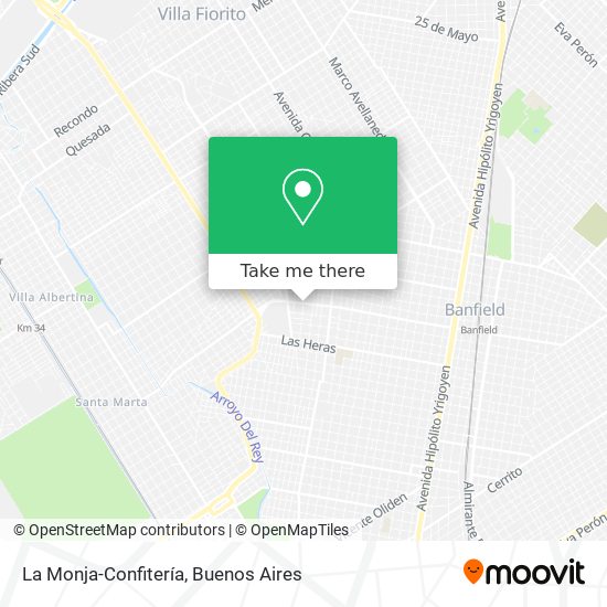 La Monja-Confitería map