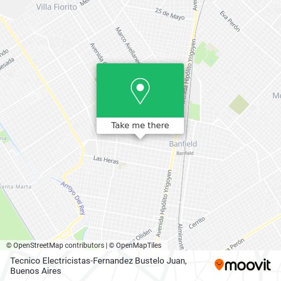 Mapa de Tecnico Electricistas-Fernandez Bustelo Juan