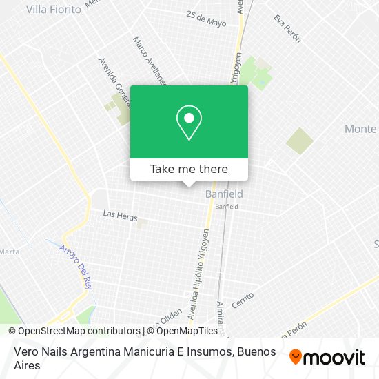 Mapa de Vero Nails Argentina Manicuria E Insumos