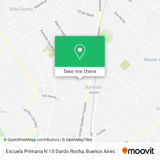 Mapa de Escuela Primaria N 15 Dardo Rocha