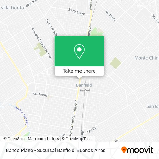 Banco Piano - Sucursal Banfield map