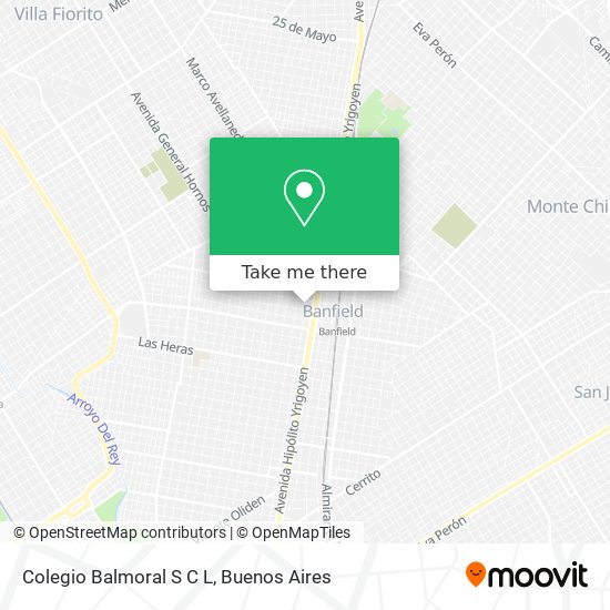 Mapa de Colegio Balmoral S C L