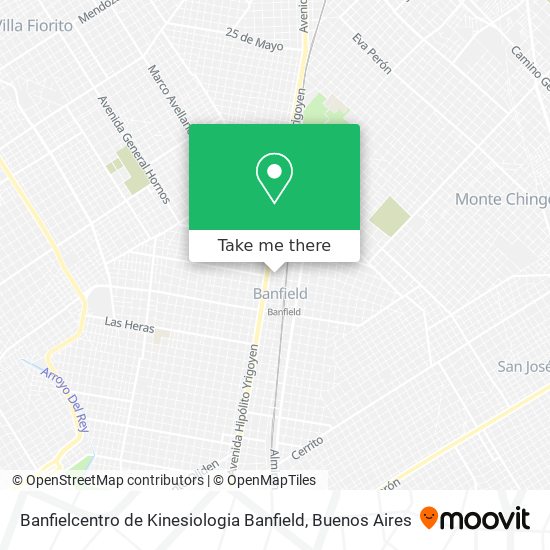 Banfielcentro de Kinesiologia Banfield map