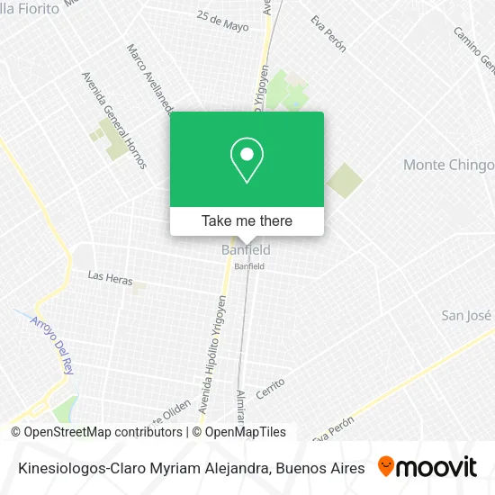 Mapa de Kinesiologos-Claro Myriam Alejandra