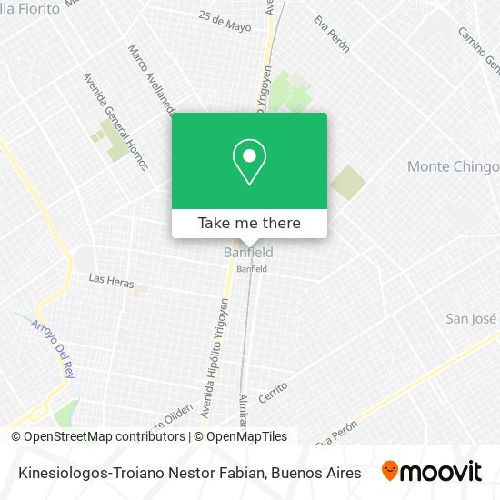 Mapa de Kinesiologos-Troiano Nestor Fabian