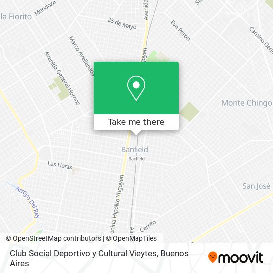 Mapa de Club Social Deportivo y Cultural Vieytes