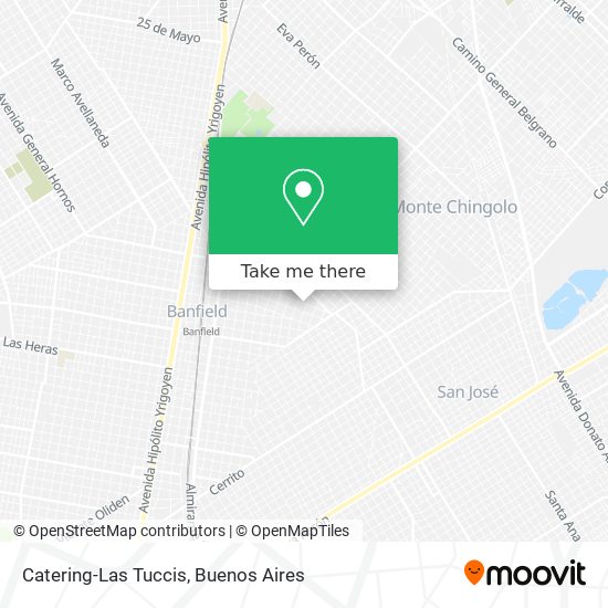 Mapa de Catering-Las Tuccis