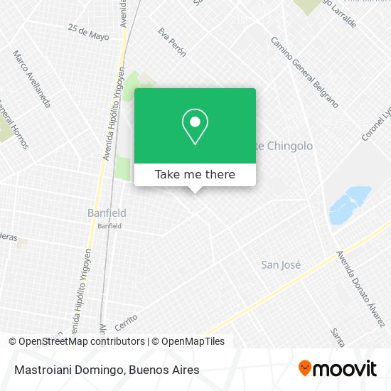 Mastroiani Domingo map