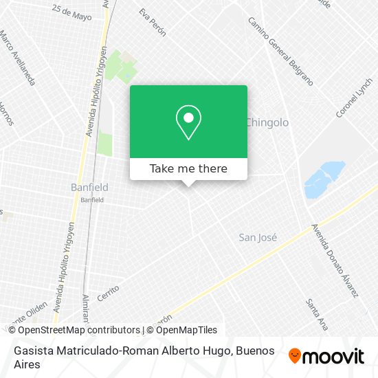Gasista Matriculado-Roman Alberto Hugo map