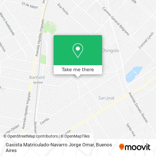 Gasista Matriculado-Navarro Jorge Omar map