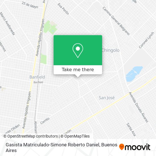 Gasista Matriculado-Simone Roberto Daniel map