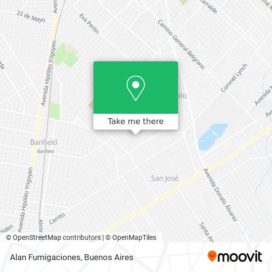 Alan Fumigaciones map