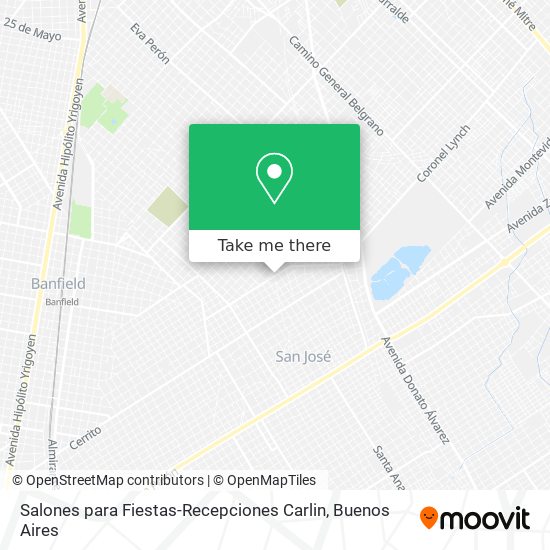 Mapa de Salones para Fiestas-Recepciones Carlin