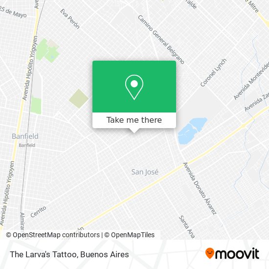 The Larva's Tattoo map