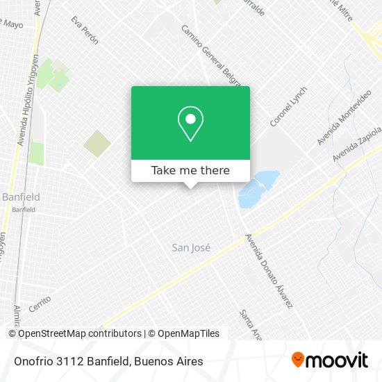 Mapa de Onofrio 3112 Banfield