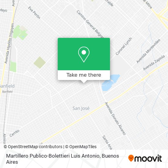 Mapa de Martillero Publico-Bolettieri Luis Antonio