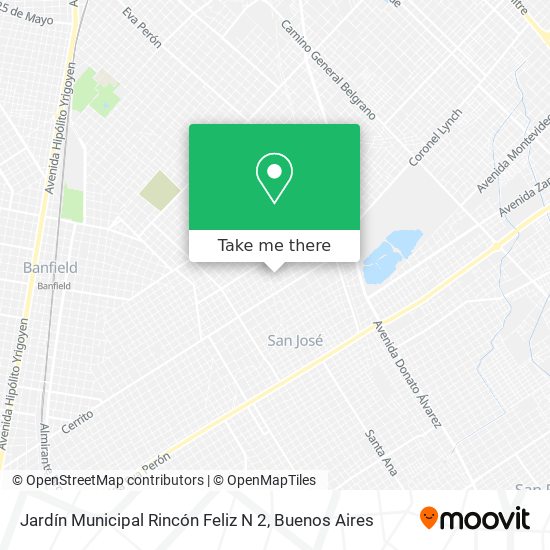 Jardín Municipal Rincón Feliz N 2 map