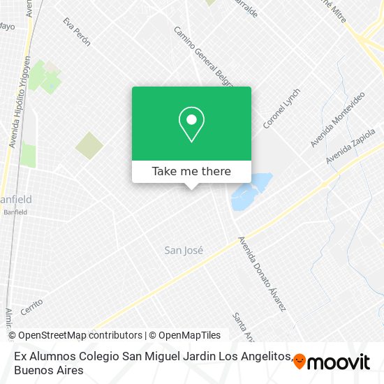 Mapa de Ex Alumnos Colegio San Miguel Jardin Los Angelitos