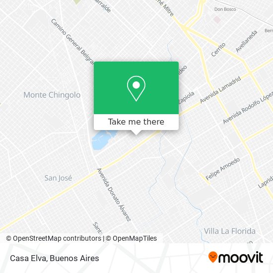 Casa Elva map