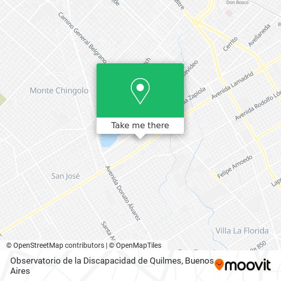 Observatorio de la Discapacidad de Quilmes map