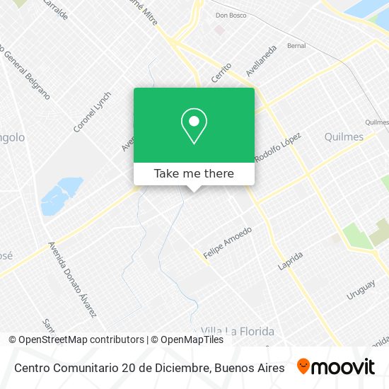 Centro Comunitario 20 de Diciembre map