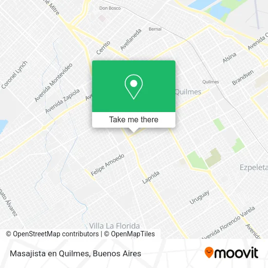 Mapa de Masajista en Quilmes