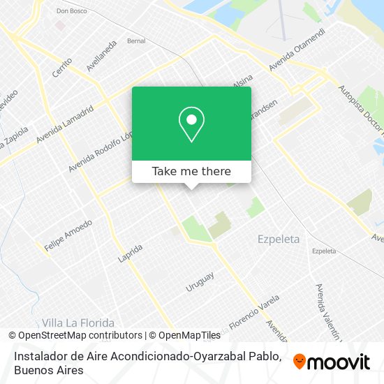 Instalador de Aire Acondicionado-Oyarzabal Pablo map