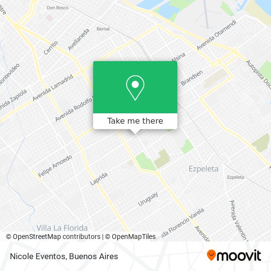 Mapa de Nicole Eventos