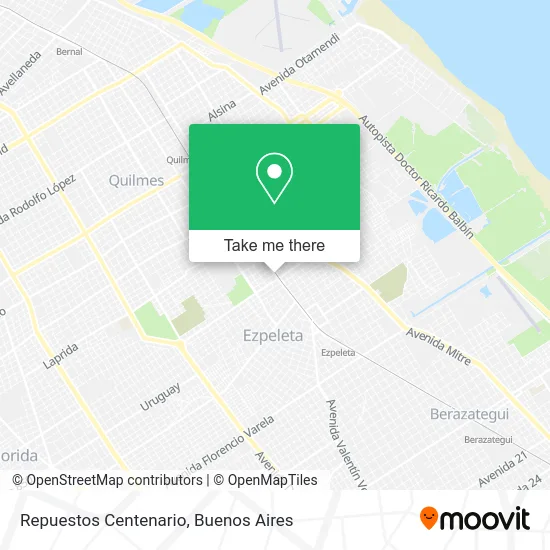 Repuestos Centenario map