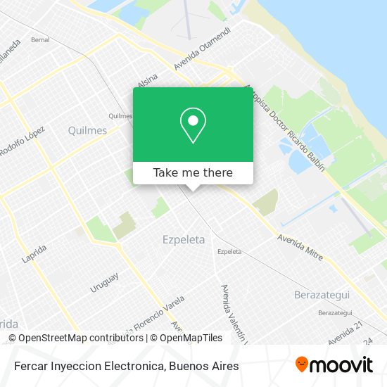 Mapa de Fercar Inyeccion Electronica