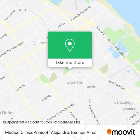 Medico Clinico-Vinicoff Alejandro map