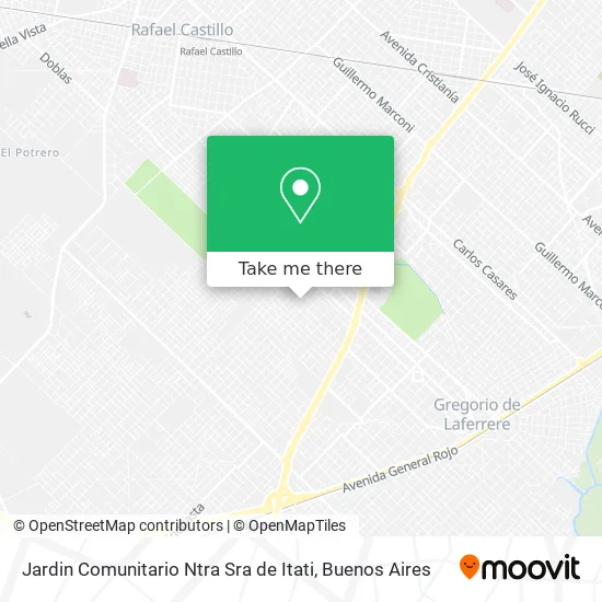 Mapa de Jardin Comunitario Ntra Sra de Itati