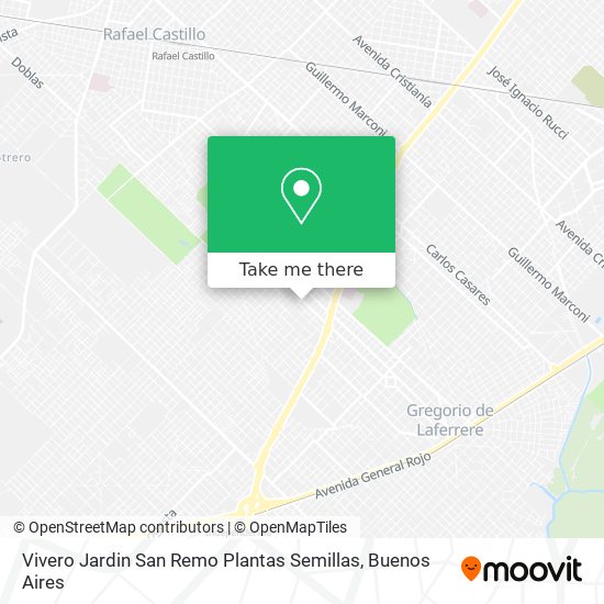 Mapa de Vivero Jardin San Remo Plantas Semillas