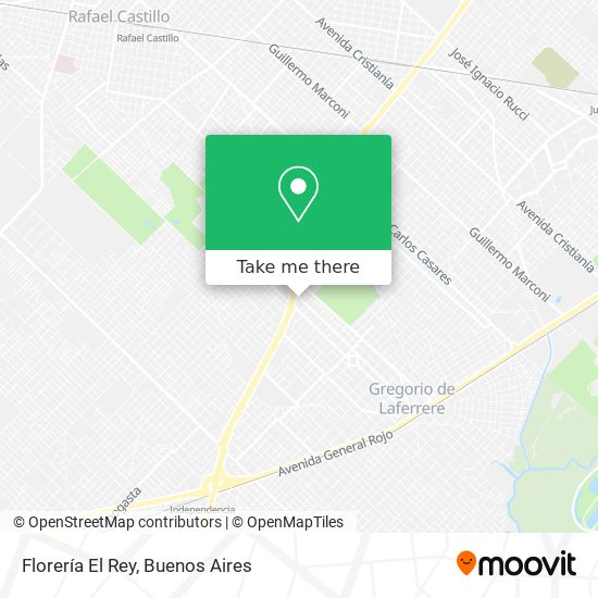 Mapa de Florería El Rey