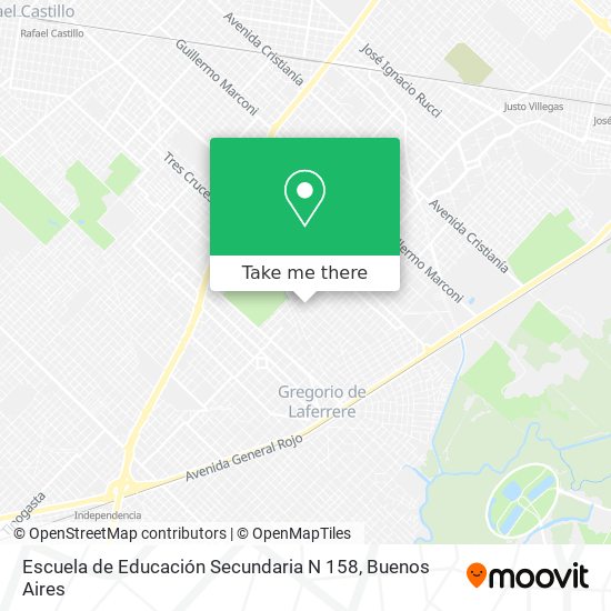 Escuela de Educación Secundaria N 158 map